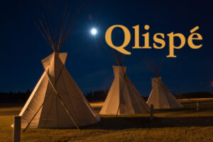 Qlispe traditional vigvams near Usk, Washington