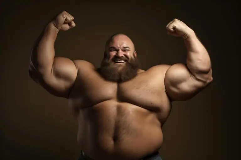image of excessively strong muscleman