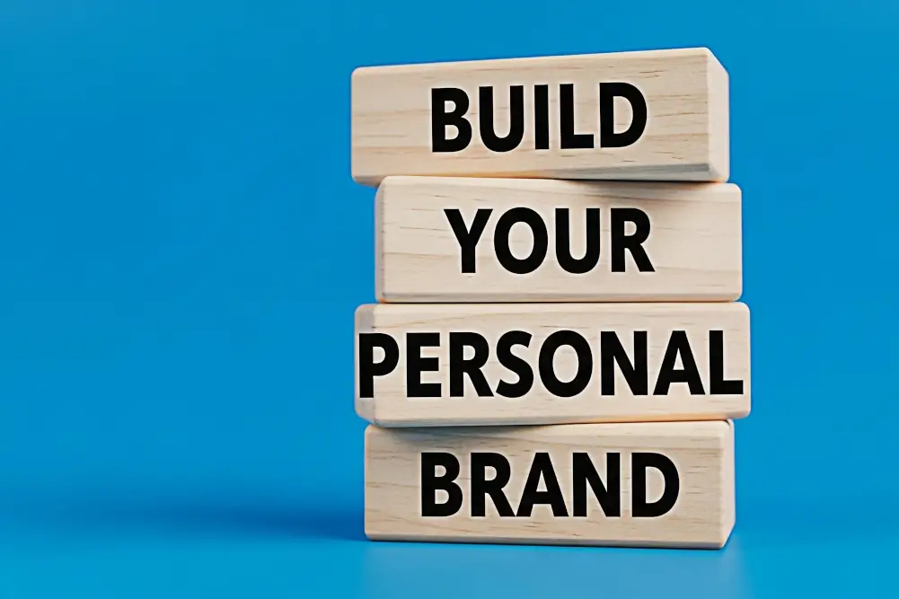 blocks spelling out "Build Your Personal Brand"