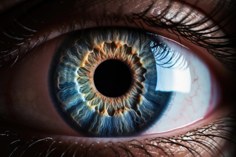 eye close up, seeing clearly