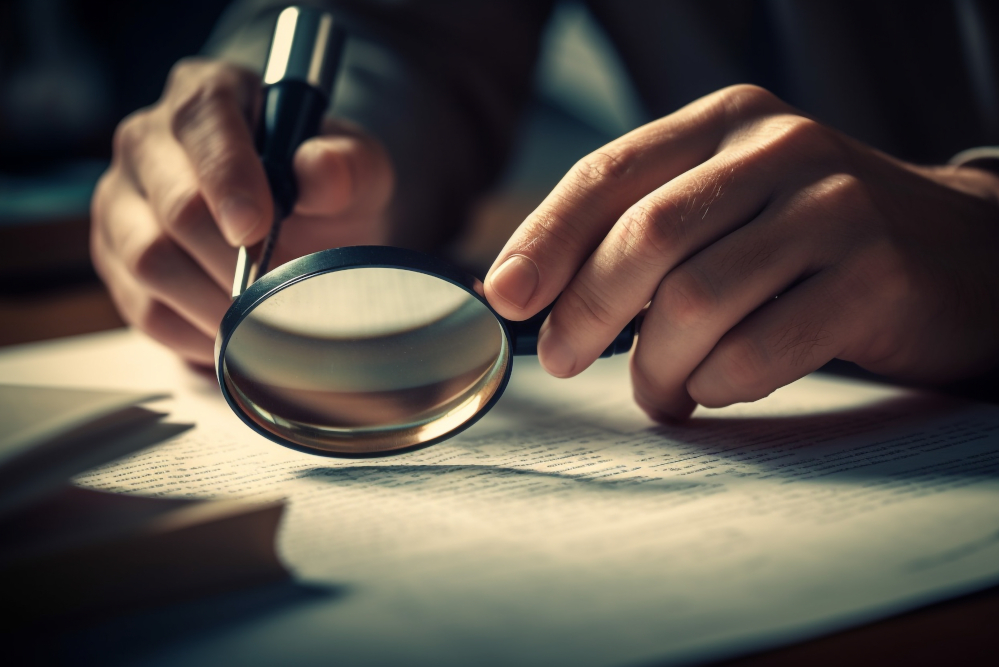 searching for loopholes with magnifying glass